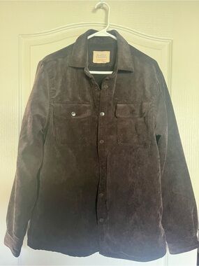 Boston Traders Dark Brown Corduroy Shirt Jacket